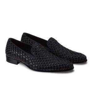 MEZLAN Tuxedo Formal Black
Woven Fabric Men's Shoes Size 8.5 
Handmade in Spain